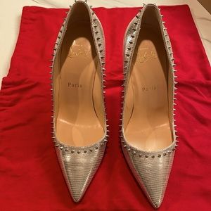 Christian Louboutin Anjalina 100 Laminato Dino stiletto pumps